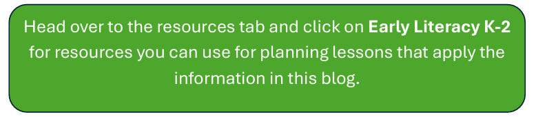 Screenshot of a green text box with instructional content about planning.